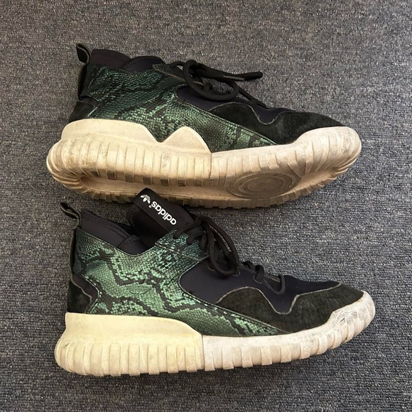 Adidas Tubular X Snake Print Sneakers - Picture 1 of 8
